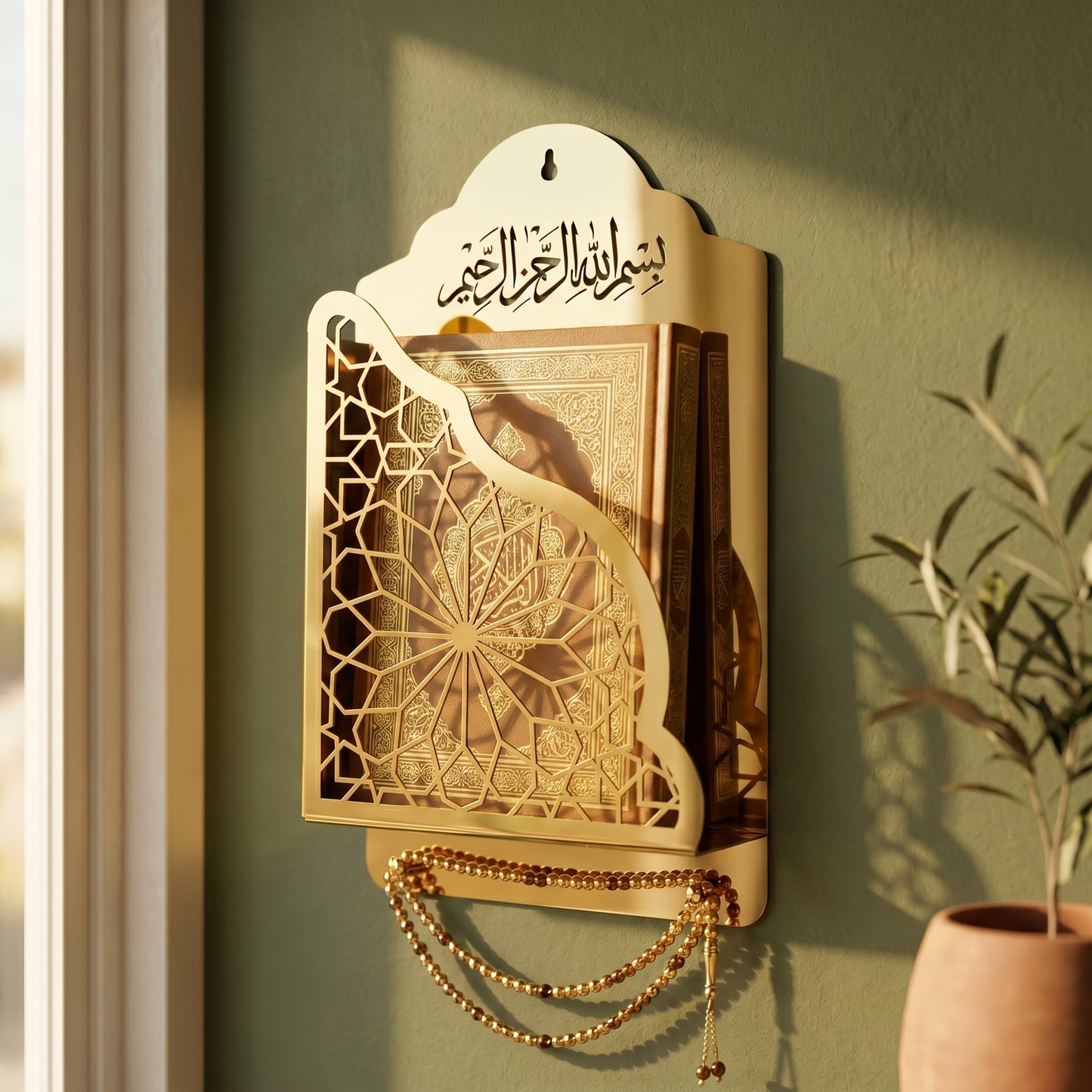 Premium Steel Quran Wall Holder